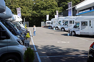 Dolphin Hampshire Motorhome Display From Bottom of Hill